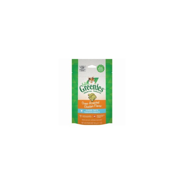American Distribution & Mfg Co Feline Greenies, Chicken, 2.5-oz. - 11130
