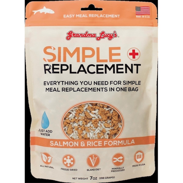 Grandma Lucys 7 oz Simple Replacement FreezeDried Salmon  Rice Pet Food - GL82803