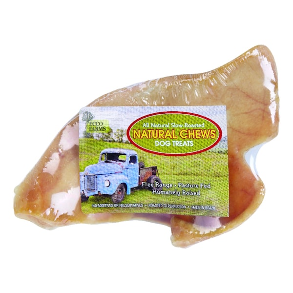 Ecco Farms Ultra Chewy Natural Chews Pig Ear Grain Free Bone For Dogs 1 pk - 8290