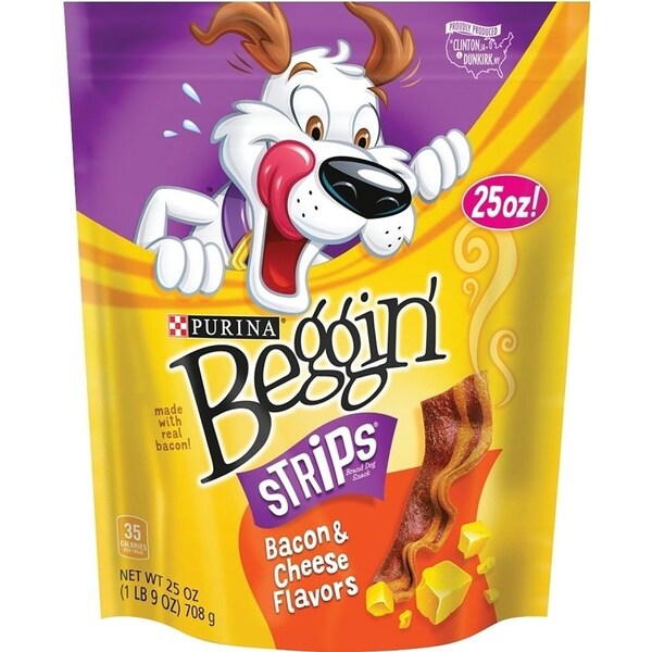 Purina Dog Treat, Bacon, Cheese, 25 oz Pack - 3810012508