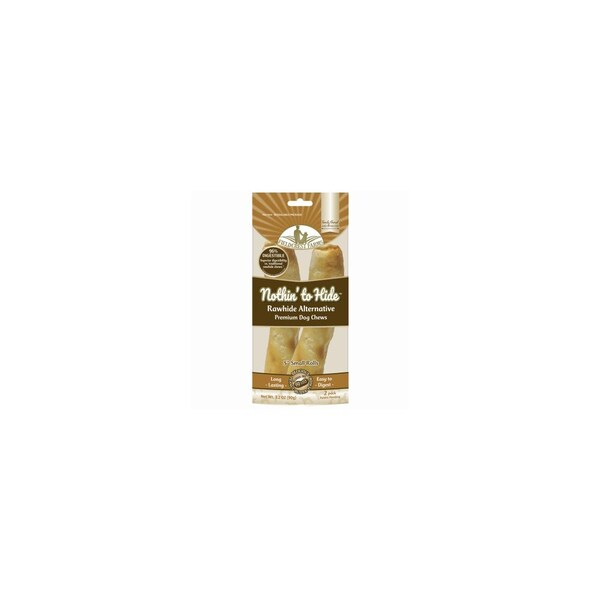 Fieldcrest Farms Nothin' to Hide Dog Chew Treat Rolls, Peanut Butter Flavor, Small 5-In Pair - 167