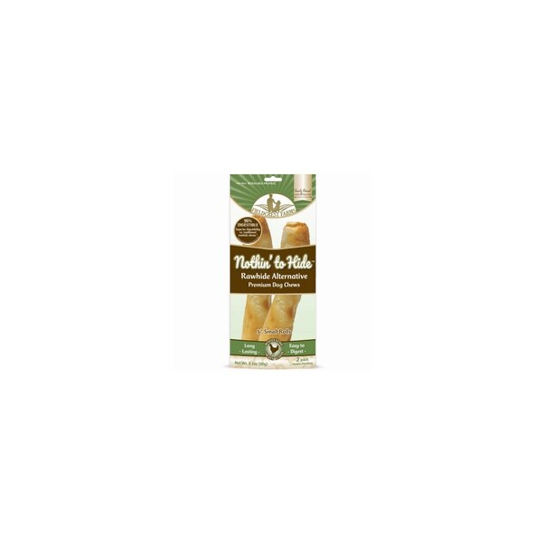 Fieldcrest Farms Nothin' to Hide Dog Chew Treat Rolls, Chicken Flavor, Small 5-In Pair - 143