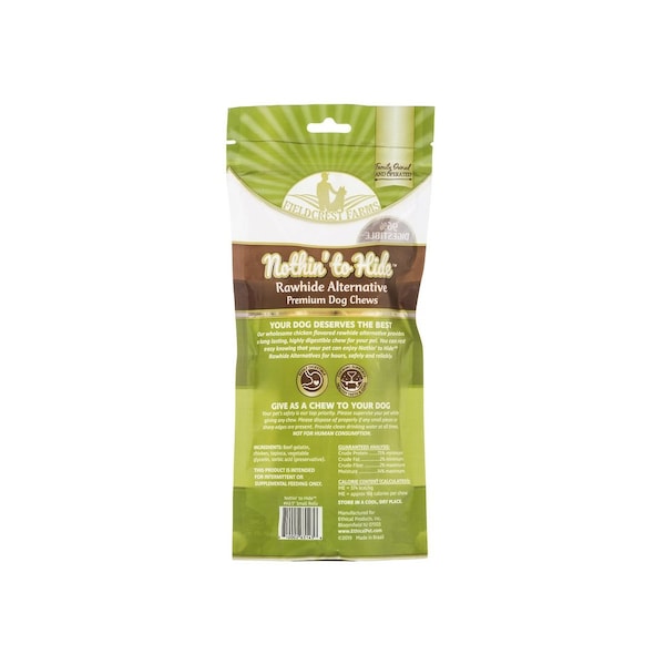 Fieldcrest Farms Nothin' to Hide Dog Chew Treat Rolls, Chicken Flavor, Small 5-In Pair - 143