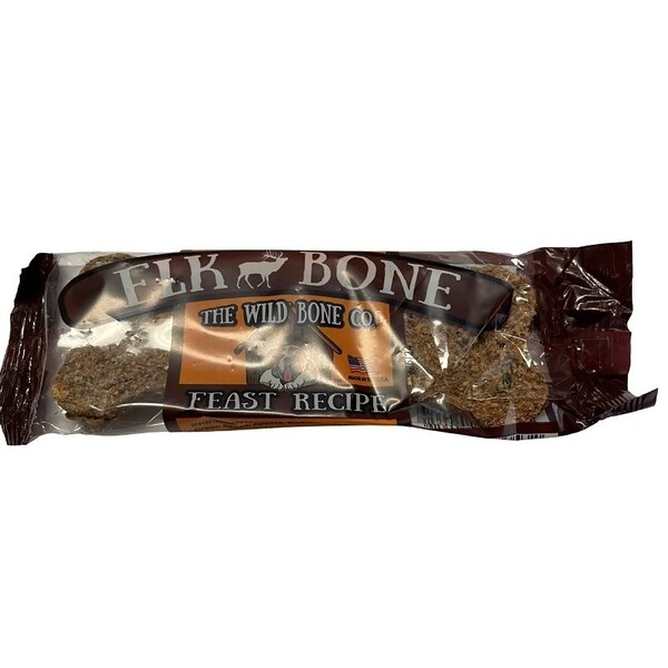 The Wild Bone Co 1822 Feast Dog Biscuit, Jerky, Elk, 1 oz - 1821