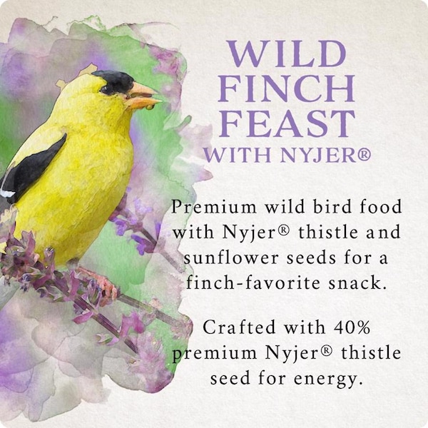 Global Harvest Foods Songbird Selections Wild Finch Feast with Nyjer Wild Bird Seed Wild Bird Food 10 lb - 13634