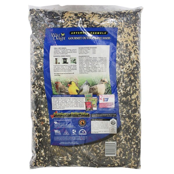 Wild Delight Wild Delight Gourmet Assorted Species Sunflower Seeds Wild Bird Food 8 lb - 368080