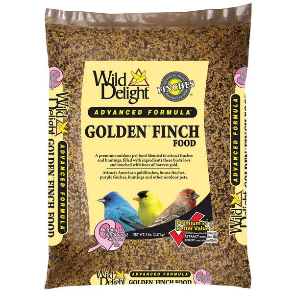 Wild Delight Wild Delight Golden Finch Finches Sunflower Kernels Wild Bird Food 5 lb - 373050