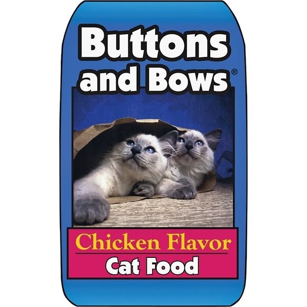 Buttons And Bows Buttons and Bows 10224 Chicken Flavor Cat Food, 20 lb Bag - 10224