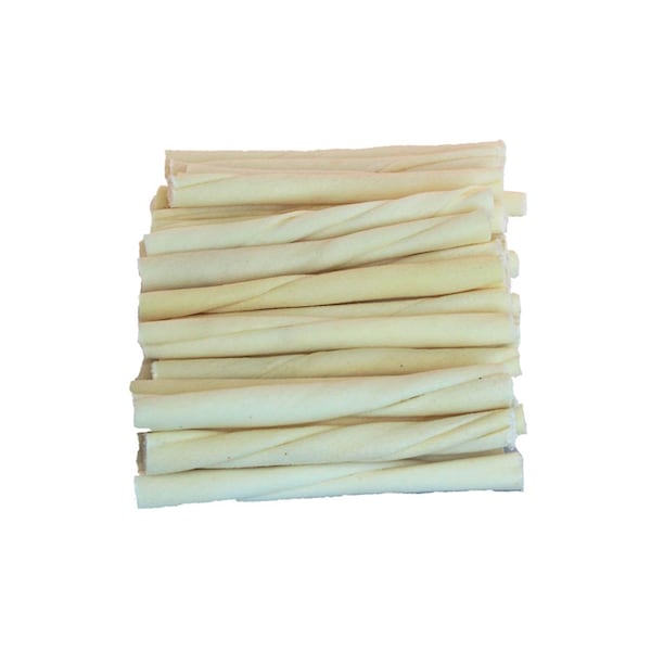 Savory Prime Savory Prime Munchy Dog Stix Medium Adult Rawhide Twists Natural 5 in. L 30 pk - 906