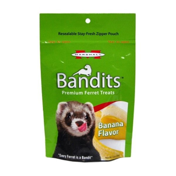 Marshall Pet Products Bandit Ferret Treats Banana - 3 Oz. - MR00385