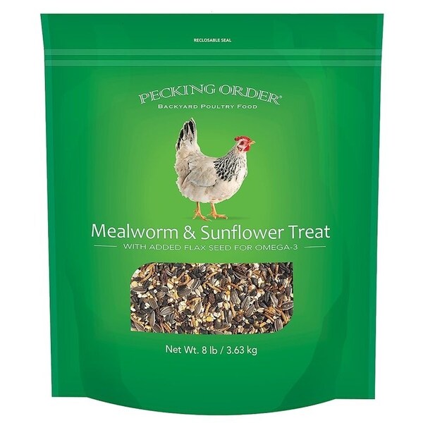 Pecking Order 00 MealwormSunflower Chicken Treat, 8 lb Bag - 9329
