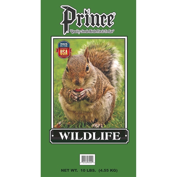 Prince Wild Bird Seed 10 lbs Wildlife Formula Wild Bird Feed Dark Green Bag, Dark Green - PR395951