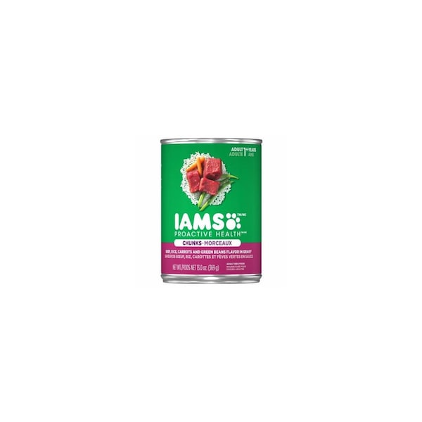 Iams Chunks Premium Dog Food, Tender Beef & Vegetables, 12.3-oz. Can - 2520