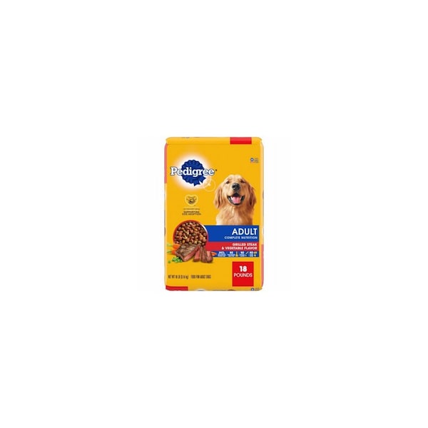 American Distribution & Mfg Co Complete Nutrition Dry Adult Dog Food, Steak, Vegetable, 18 Lb. - 14359