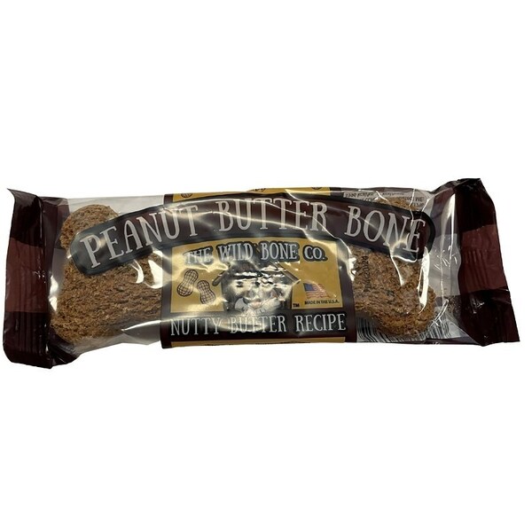 The Wild Bone Co 1872 Bone Dog Biscuit Treat, Peanut Butter, 1 oz - 1871
