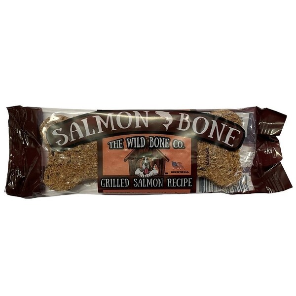 The Wild Bone Co 1882 Bone Dog Biscuit Treat, Grilled Salmon, 1 oz - 1881