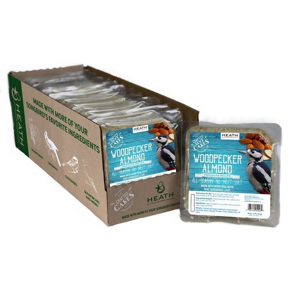 Heath Wild Bird Seed, Crafted Suet, Cake, 11.75 oz, Pack, 12PK - DDC1-12