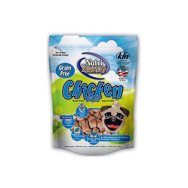 Nutrisource Treats Chicken Grain Free For Dogs 6 oz - 80010