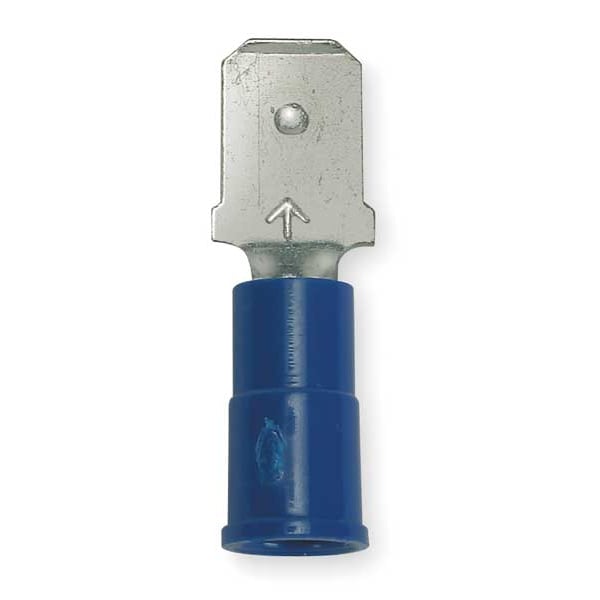 3M Male Disconnect, Blue, 16-14AWG, PK100 - MNU14-187DMIX