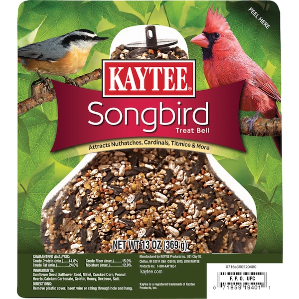 Kaytee Products Kaytee Songbird Sunflower Seeds Seed Bell 13 oz - 100064694