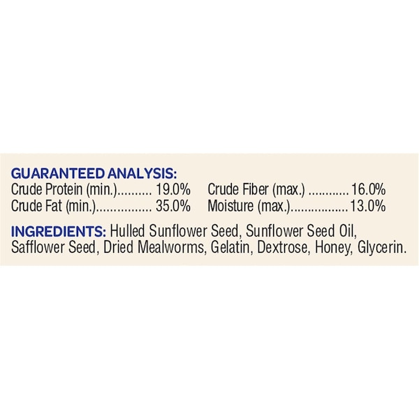 Kaytee Products Kaytee Assorted Species Seed and Mealworm Seed Cake 1.4 lb - 100528690