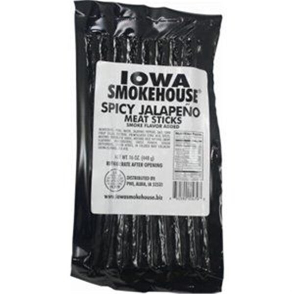Iowa Smokehouse & Preferred Wholesale Iowa Smokehouse & Preferred Wholesale 253844 16 oz Spicy Jalapeno Flavor Meat Sticks - Pack of 10 - 253844