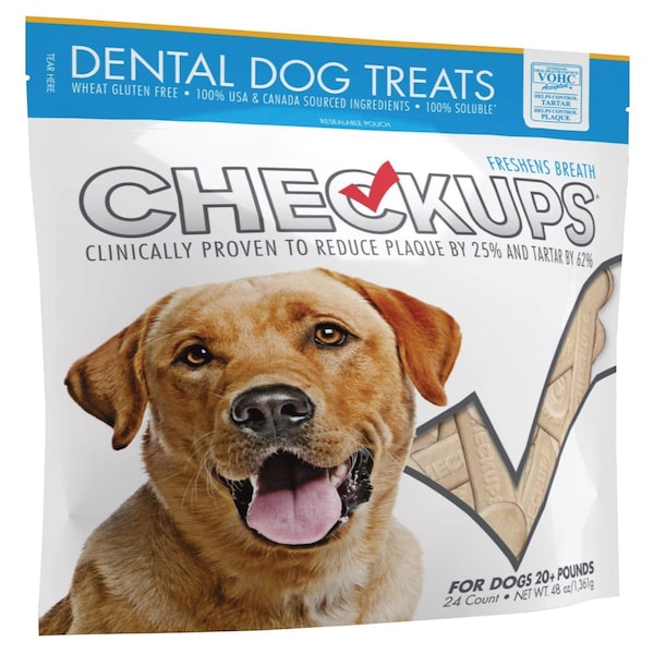 Checkups Dental Treats Checkups Food For Dog 48 oz 24 pk - 1444