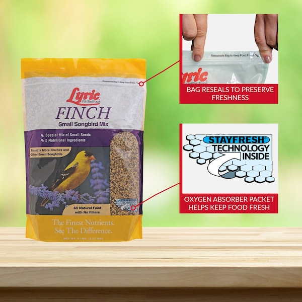 Lyric Lyric Finch Canary Grass Seed Wild Bird Food 5 lb - 26-47404