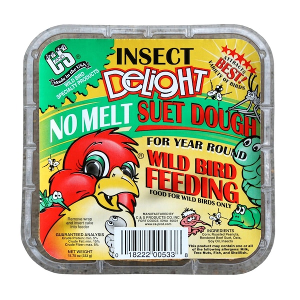 C&S Products C&S Products Insect Delight Assorted Species Beef Suet Wild Bird Food 11.75 oz - 12533