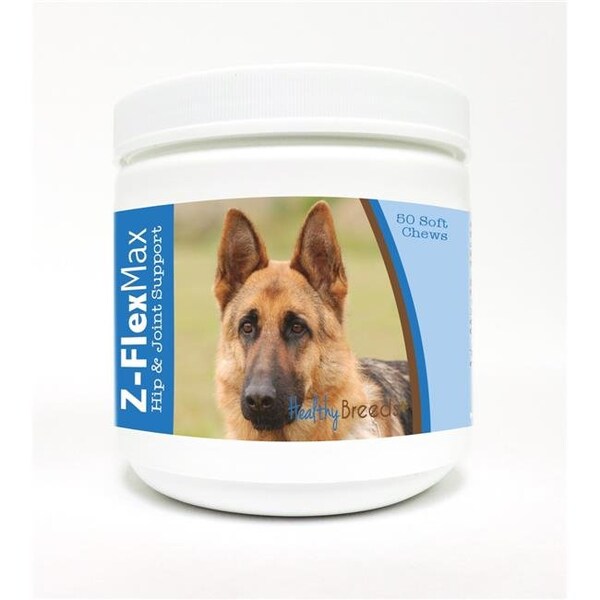 Healthy Breeds Healthy Breeds 840235108245 German Shepherd Z-Flex Max Hip & Joint Soft Chews - 50 count - 840235108245