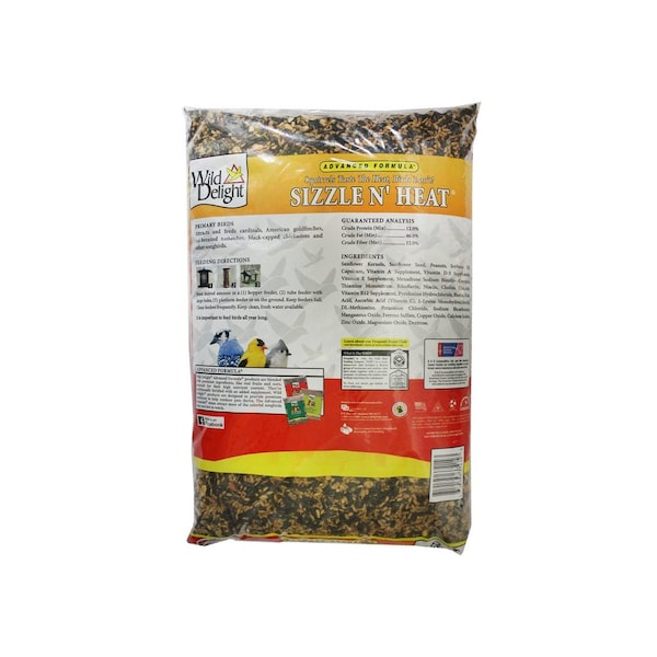 Wild Delight Wild Bird Food Sizzle N Heat Songbird Sunflower Kernels 5 lb - 372050