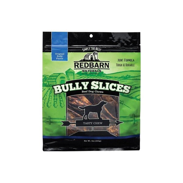 Redbarn Rawhide Chips Bully Slices All Size Dogs All Ages Beef Bully 3in L - 255001