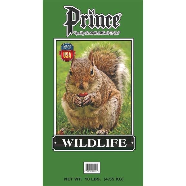 Prince Wild Bird Seed Prince Wild Bird Seed 051010 10 lbs Wildlife Formula Wild Bird Feed Dark Green Bag; Dark Green - 51010