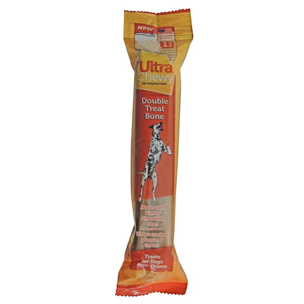 Ultra Chewy Ultra Chewy Double Treat Rice & Chicken Grain Free Bone For Dogs 7 in. 1 pk - 1284-1