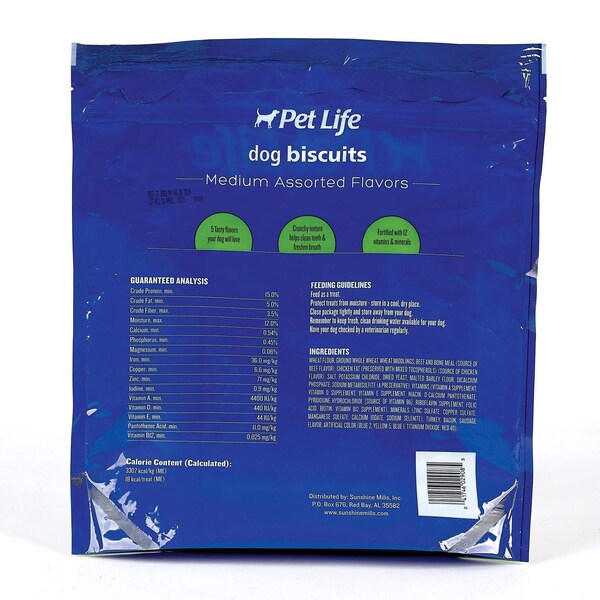 Pet Life Pet Life Assorted Biscuit For Dogs 4 lb 1 pk - ZX2801 04 10