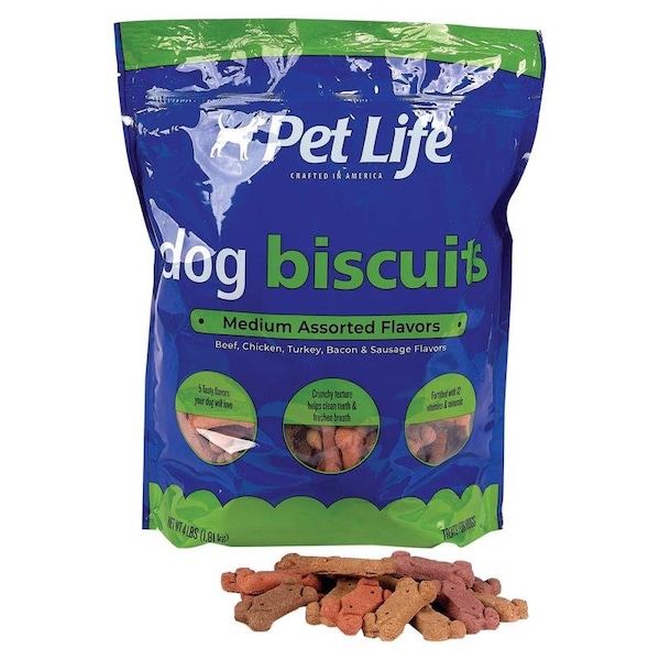 Pet Life Pet Life Assorted Biscuit For Dogs 4 lb 1 pk - ZX2801 04 10