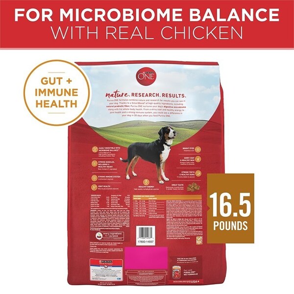 Purina One SmartBlend Dog Food, Adult Breed, Wet, Brown Rice, Lamb Flavor, 16.5 lb Can - 14937