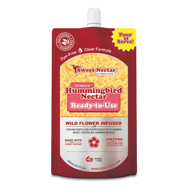 Sweet-Seed Sweet-Seed Sweet-Nectar Hummingbird Sucrose Nectar 8.5 oz - B-HRTU-250