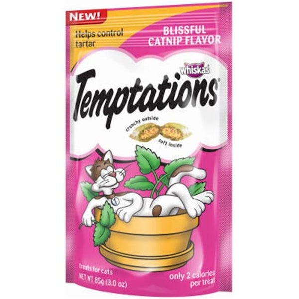 Whiskas Whiskas Temptations 10084456 3 oz. Blissful Catnip Flavor - 134965