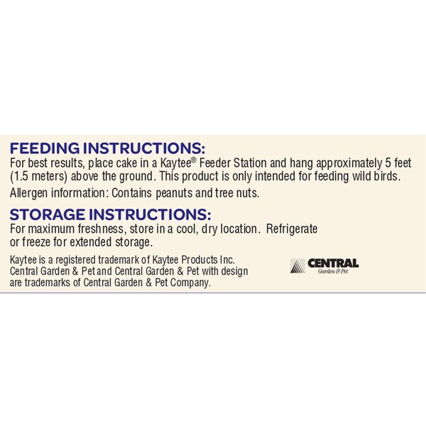 Kaytee Products Kaytee Woodpecker Sunflower Seed Cake 1.85 lb - 100063948