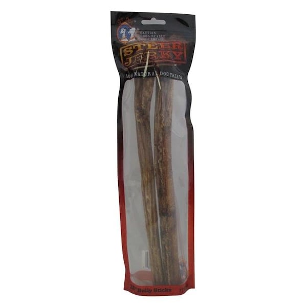 Qt Dog QT Dog 3599  2 Piece Steer Jerky 12 Premium Bully Sticks - 3599
