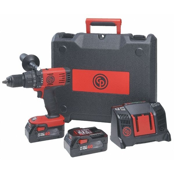 Chicago Pneumatic 20V Hammer Drill, Battery Included, 1/16" to 1/2" Chuck - CP8548K
