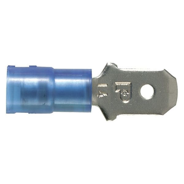 Panduit Male Disconnect, Blue, 16-14AWG, PK100 - DNF14-250M-C