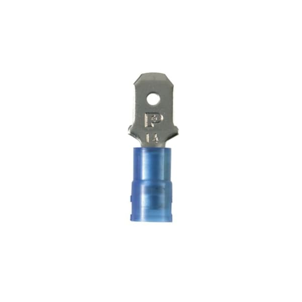 Panduit Male Disconnect, Blue, 16-14AWG, PK100 - DNF14-250M-C