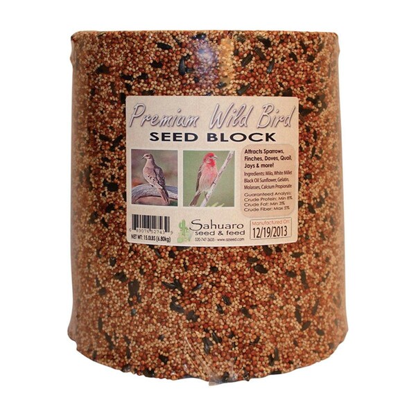 Sahuaro Seed Assorted Species Bird Food Block for Millet, 15 lbs - SA6142