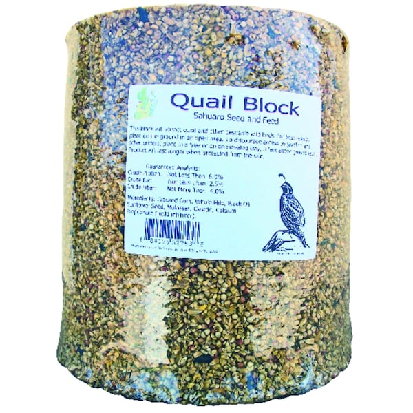 Sahuaro Seed Sahuaro Seed Quail Block Assorted Species Milo and Corn Bird Food Block 21 lb - 21BLOCK