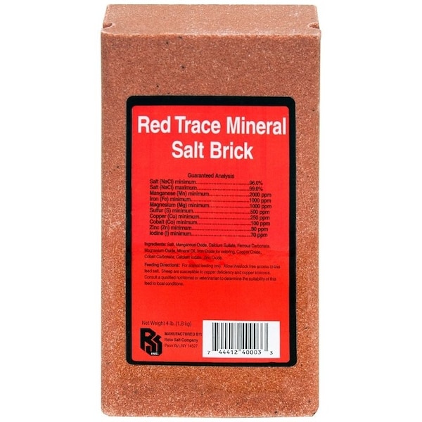 Roto Salt Champion's Choice Trace Mineral Salt Brick, 4 lb - 110004997