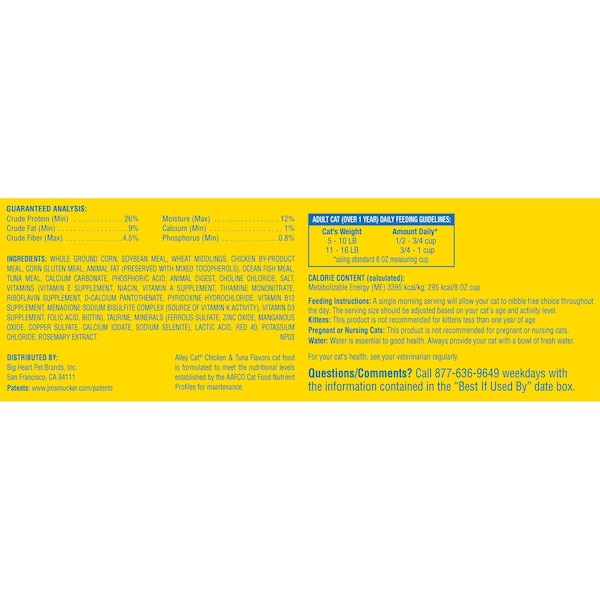 Alley Cat Alley Cat 3.15lbs Chicken Tuna Bag, PK6 - 2927451420