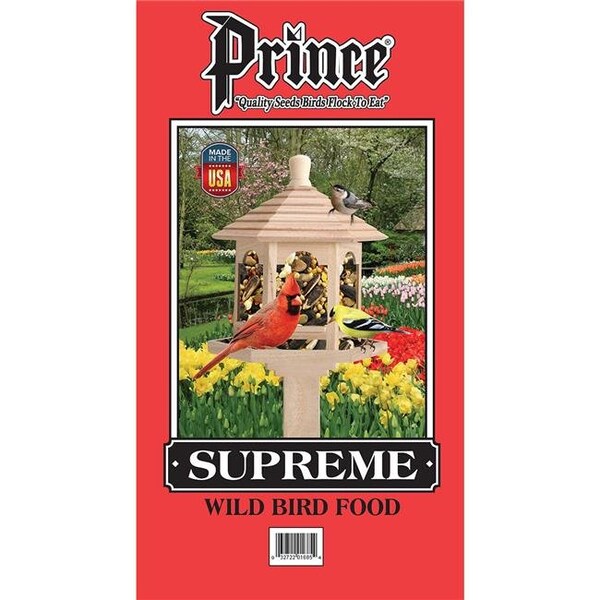Prince Wild Bird Seed Prince Wild Bird Seed 0016930 20 lbs Supreme Wild Bird Feed Red Bag; Red - 16930