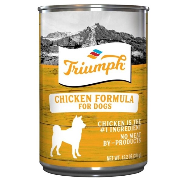 Triumph Dog Food, Chicken Flavor, 14 oz Can - 6600391